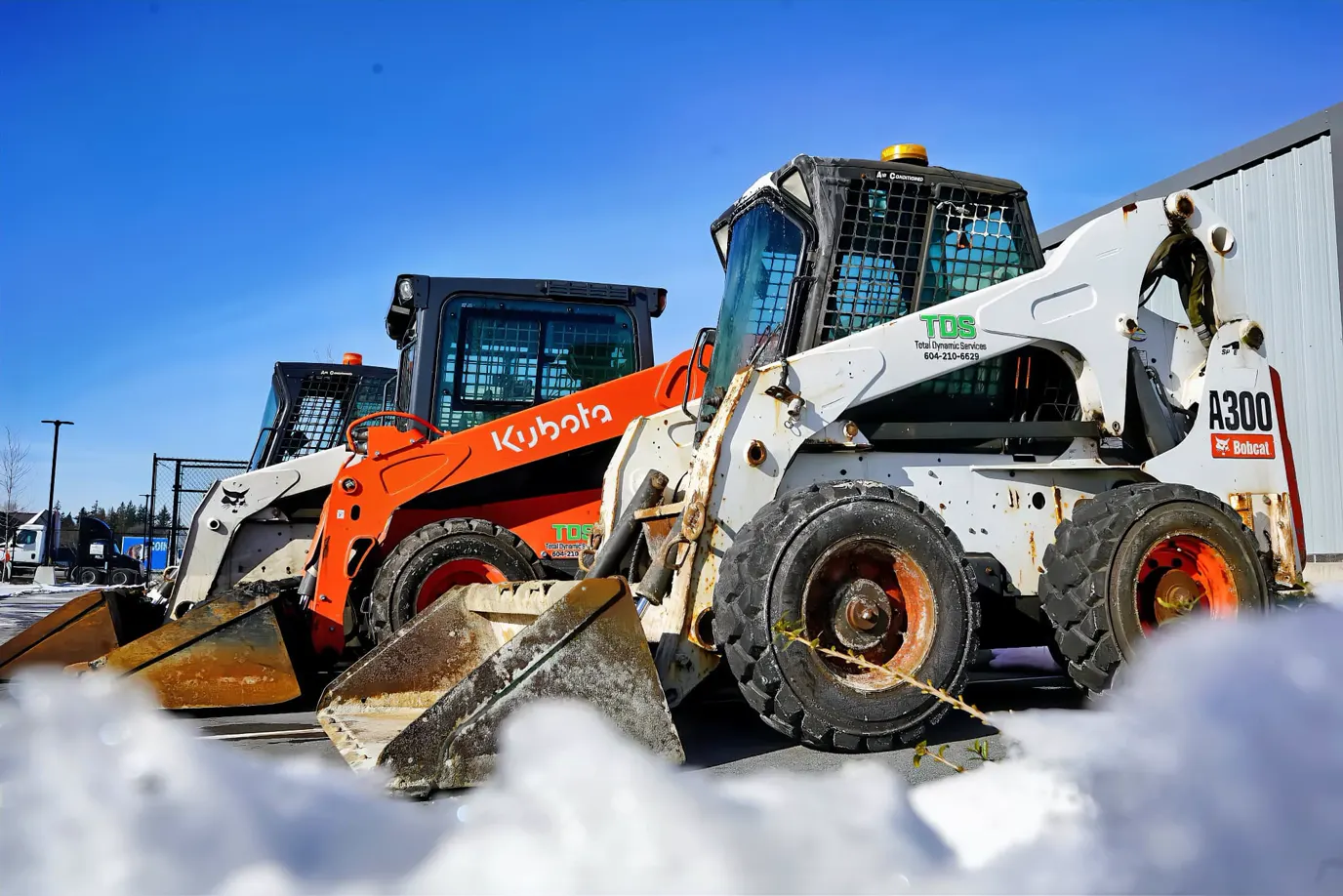 TDS winter maintenance fleet ready for salting and de-icing routes across Langley and Surrey
